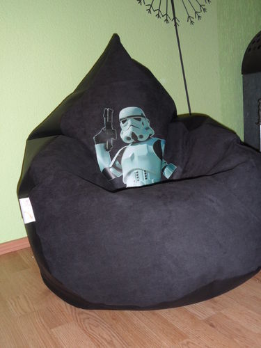 Sitzsack " von Lux" ca. 330 Liter Star Wars/ Microvelour schwarz